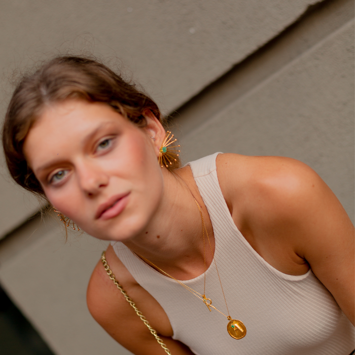 Half Dandelion Earrings